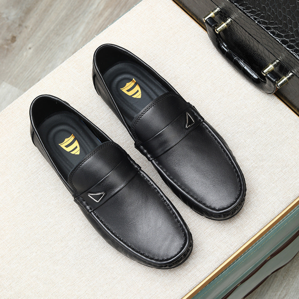 Soft and breathable single-layer cowhide loafers, new for spring/summer 2026. slip-on, comfortable m 13
