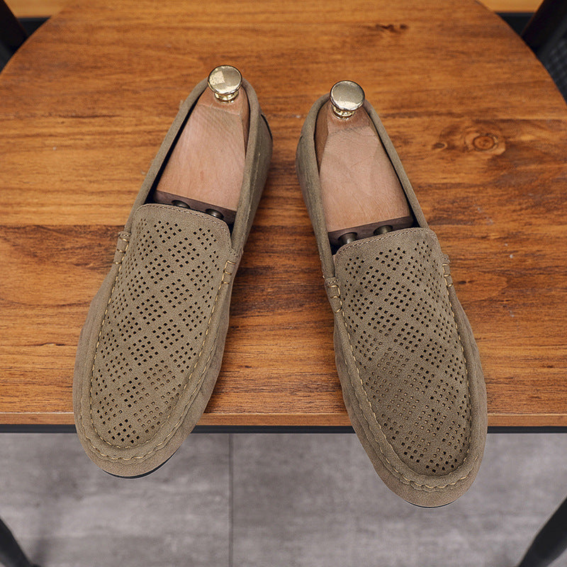 Bean shoes men's breathable cut outcasualtrendy men's shoes slip-on low-top slip-on loafers men's su 5