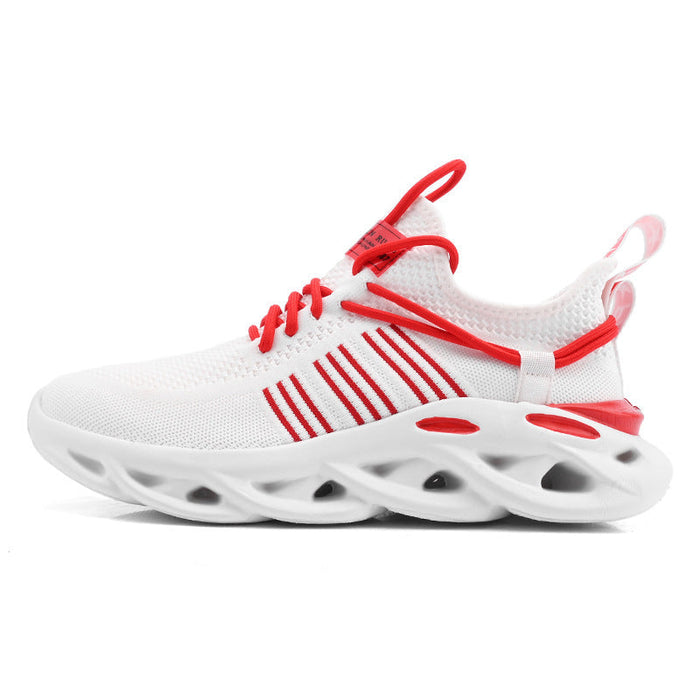 Spring/Summer 2025 new blade bottom leisure sports men's shoes fly woven breathable lightweight tide shoes coconut cross-border plus size shoes(P)
