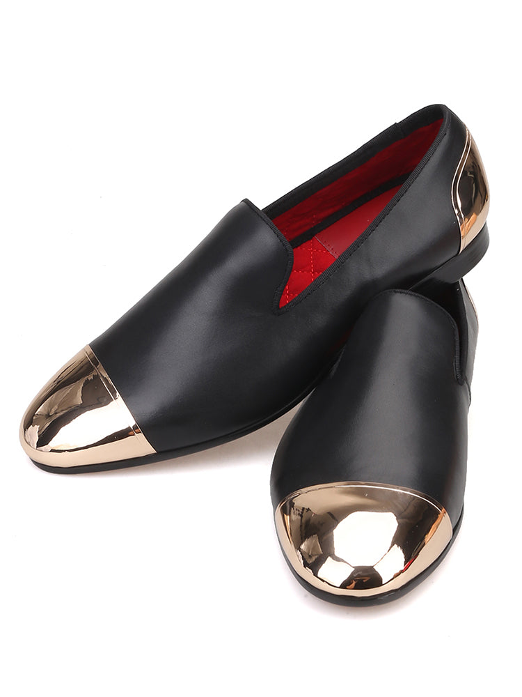 New men's cowhide leather front and rear copper buckle handmade loafers exported to Europe and the United States trendy large size low-top shoes for men