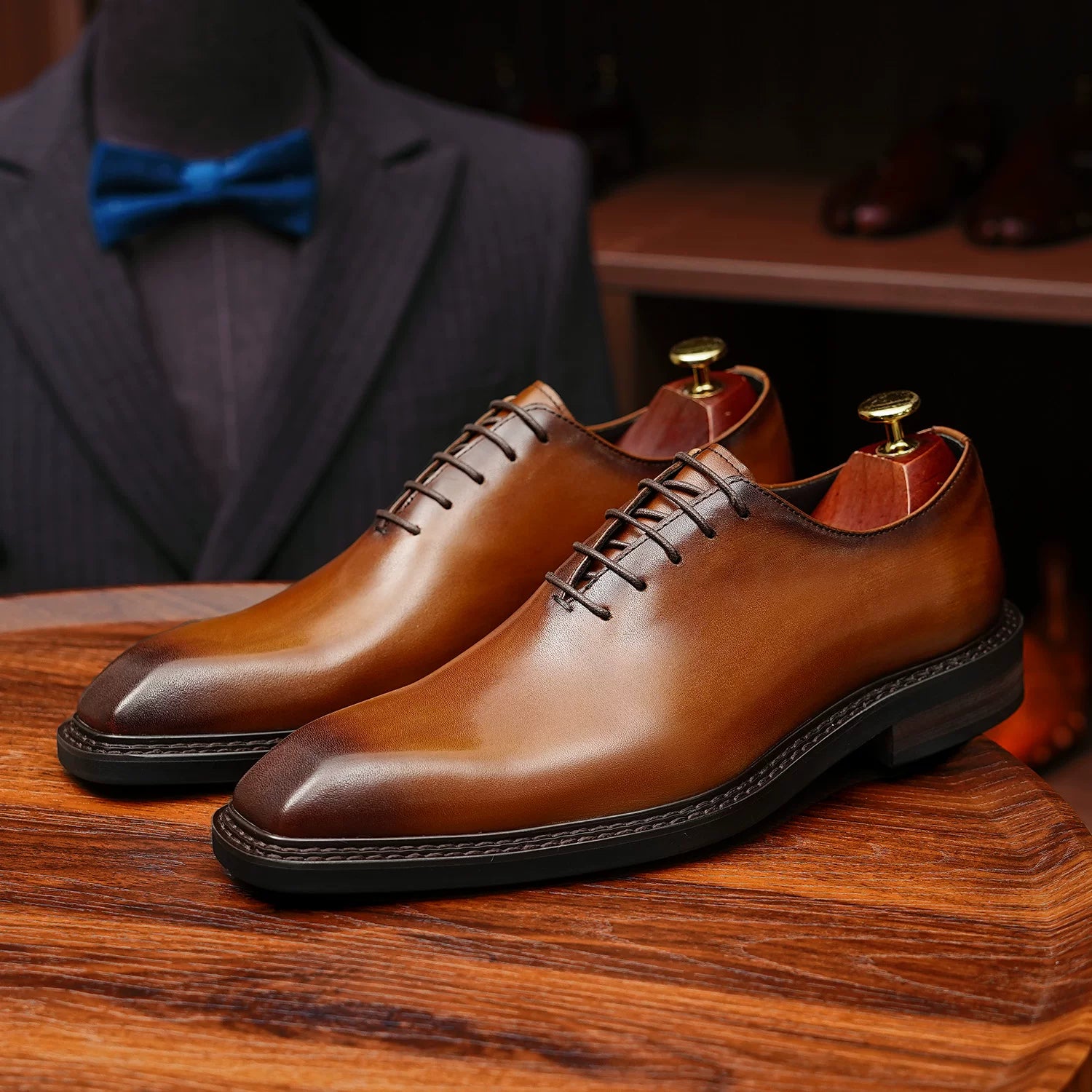 Men's Genuine Leather Oxford Shoes, Business, Formal