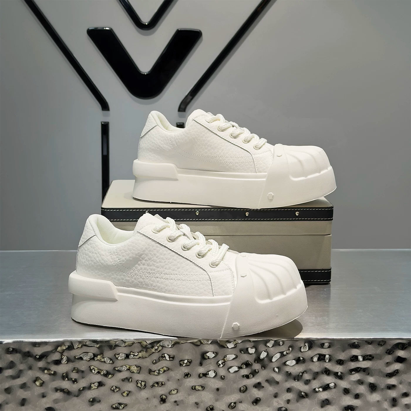 Men's Platform Low-Top Big-Toe Trendy Skate Shoes 2026 New
