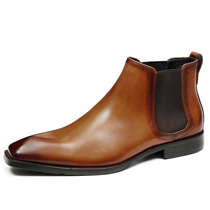 Men's Genuine Leather Martin Boots, British Style