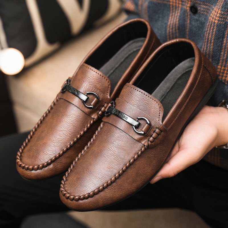 Spring social guy casual shoes trendy shoes beanie shoes men's lazy shoes slip-on men's shoes export 6