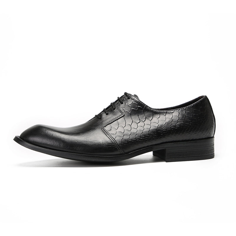 Men's Leather Oxford Formal Shoes, Pointed Toe, Business, Style 56