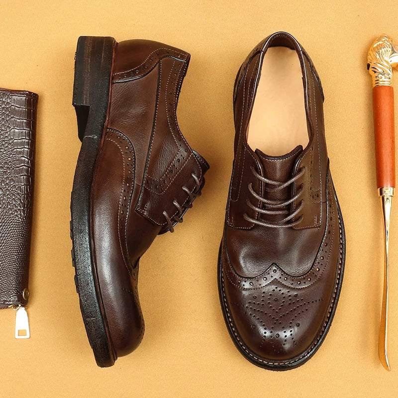 Men's Genuine Leather Leather Shoes, Business, Formal