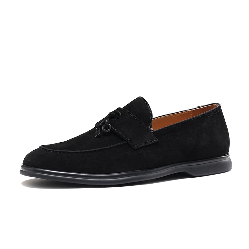 Men's Genuine Leather Loafers, Breathable, Slip-On