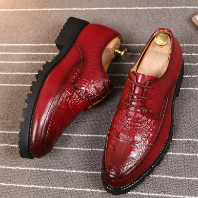 2026 spring new men's casual leather shoes, formal shoes, casual business shoes, non-slip men's