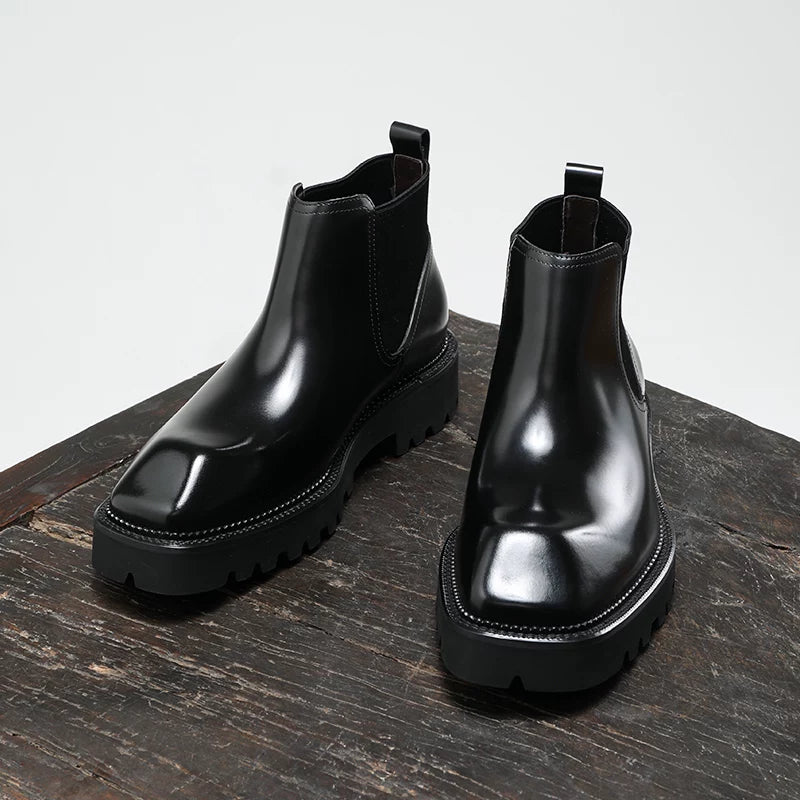 Men's Chelsea Boots, Height Increasing, Thick Sole
