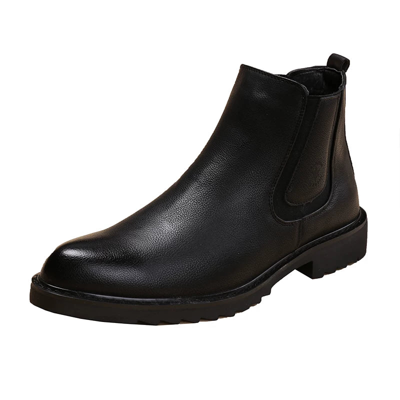 Men's Martin Boots, Height Increasing, Pointed Toe