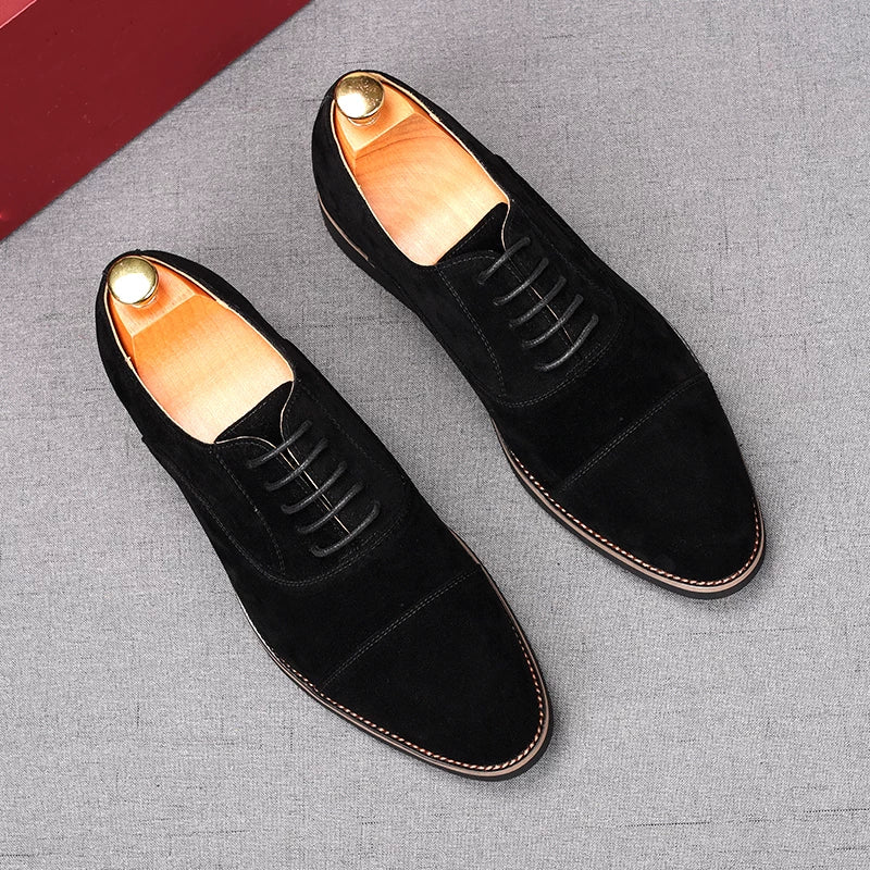 Men's Derby Shoes, Height Increasing, Pointed Toe