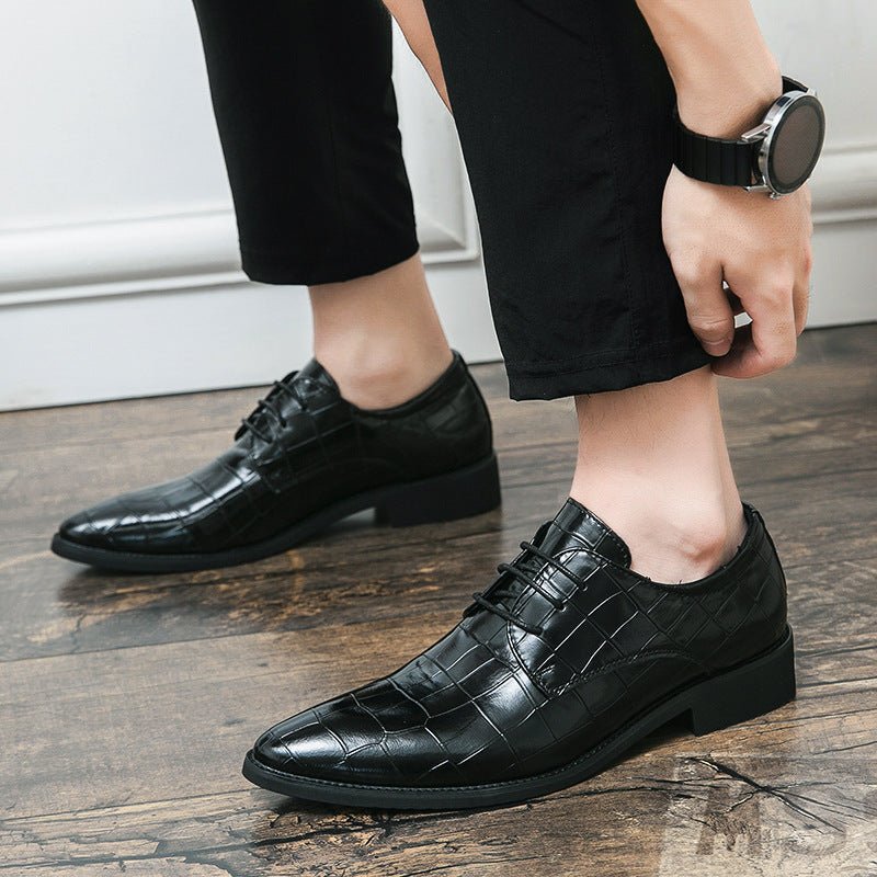 Men's Pointed Leather Shoes - Sizes 38-48, Business Dress 2