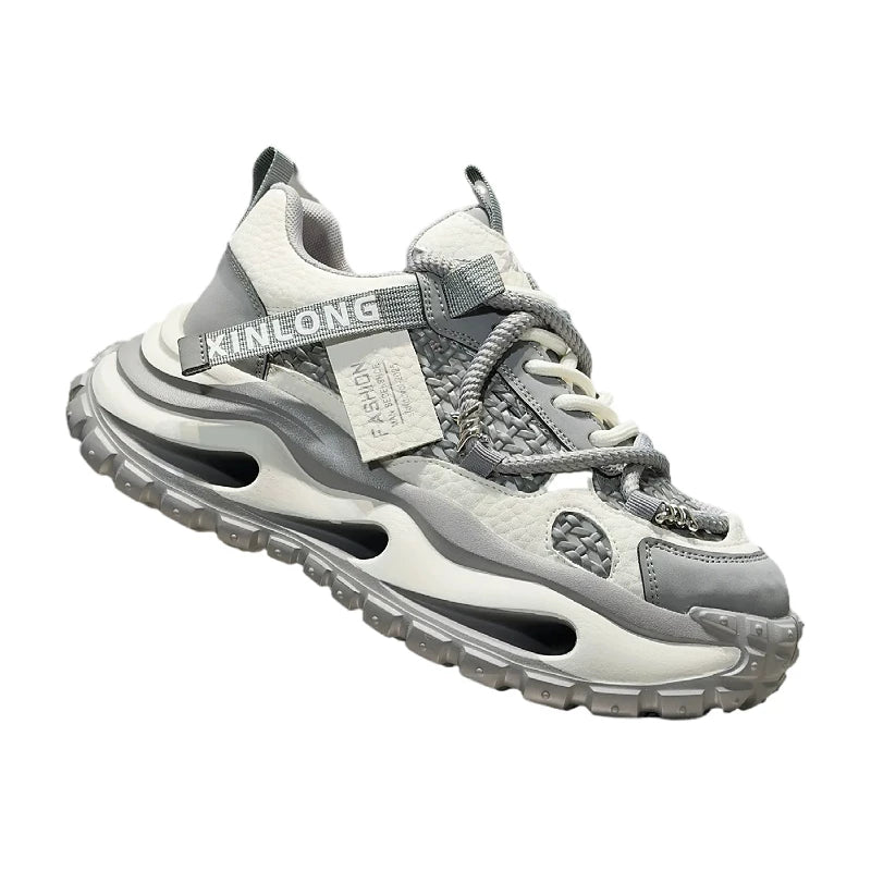 Men's Height-Increasing Platform Breathable Cut-Out Trendy Clogs Summer