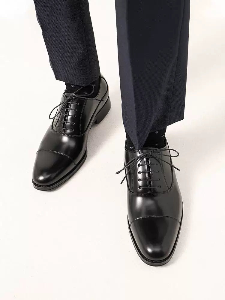 Men's Genuine Leather Oxford Shoes, Handmade, Lace-Up