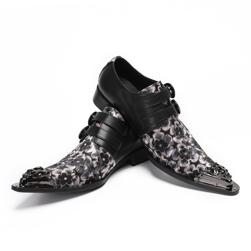 Men's Leather Derby Formal Shoes, Business, Wedding, Style 96