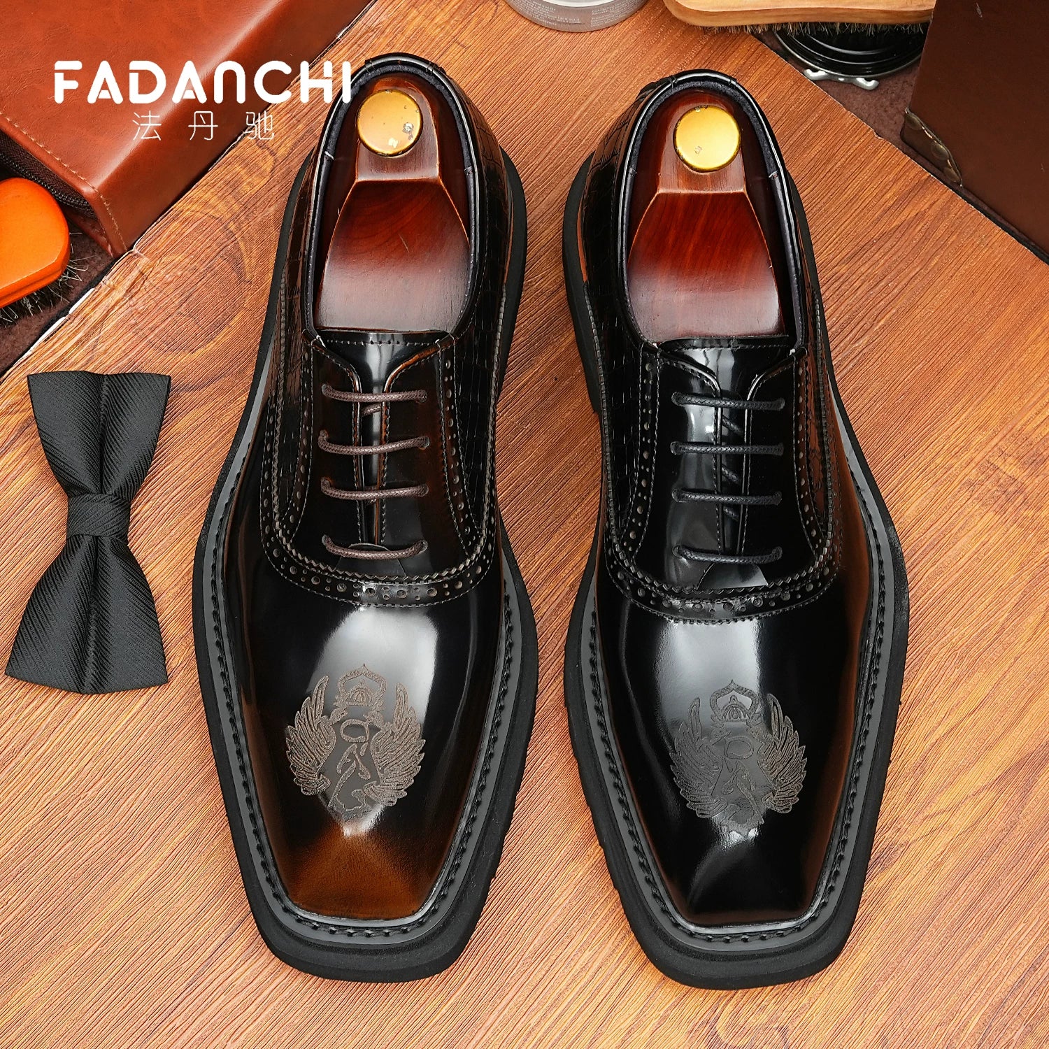 Men's Genuine Leather Oxford Shoes, Height Increasing, Thick Sole
