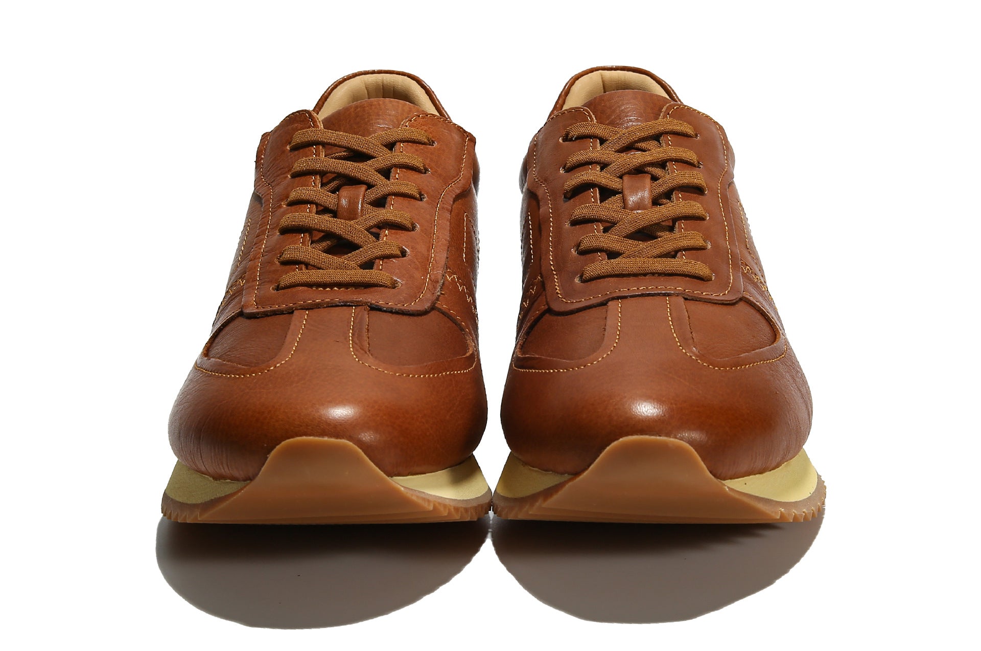 Grandmaster brown european station men's shoes autumretrocasual shoes thick sole british style classyeasiest for match genuine leather agar shoes