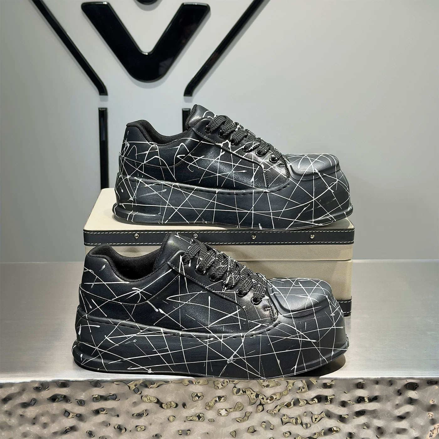 Men's Height-Increasing Platform Trendy Chunky Dad Sneakers 2026 New