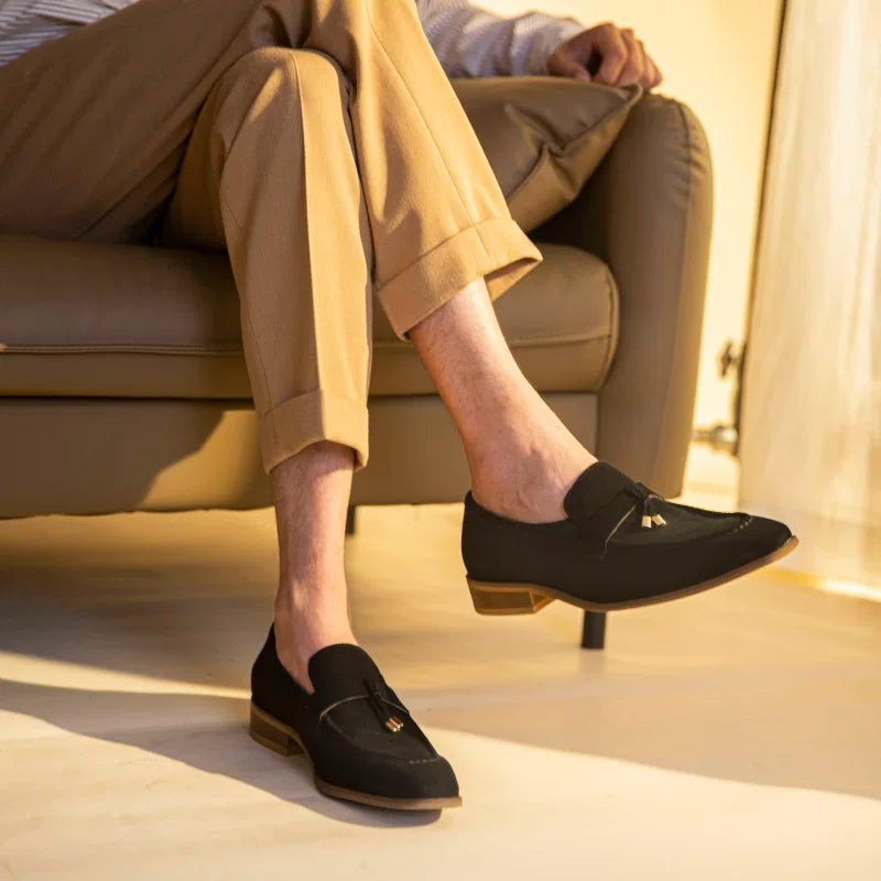 Men's Genuine Leather Loafers, Breathable, Slip-On