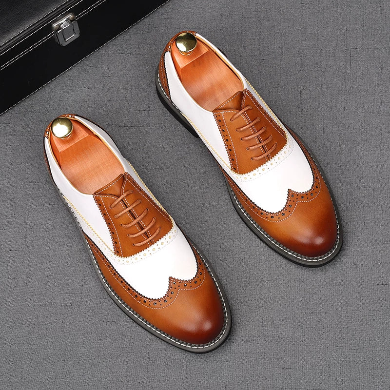 Men's Derby Shoes, Height Increasing, British Style