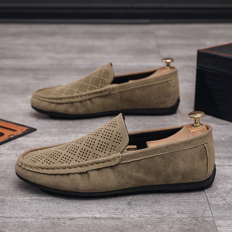 Bean shoes men's breathable cut outcasualtrendy men's shoes slip-on low-top slip-on loafers men's su 1