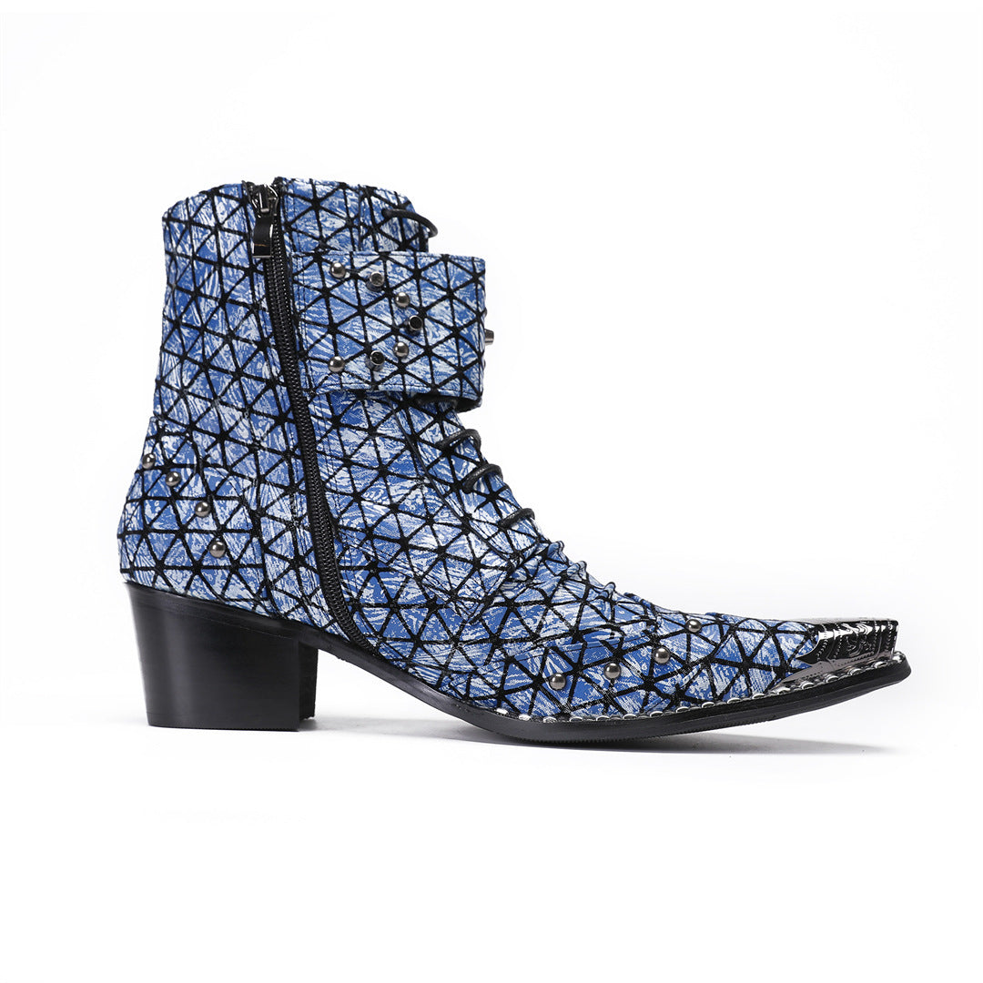 Men's Denim Martin Boots – Platform, Retro