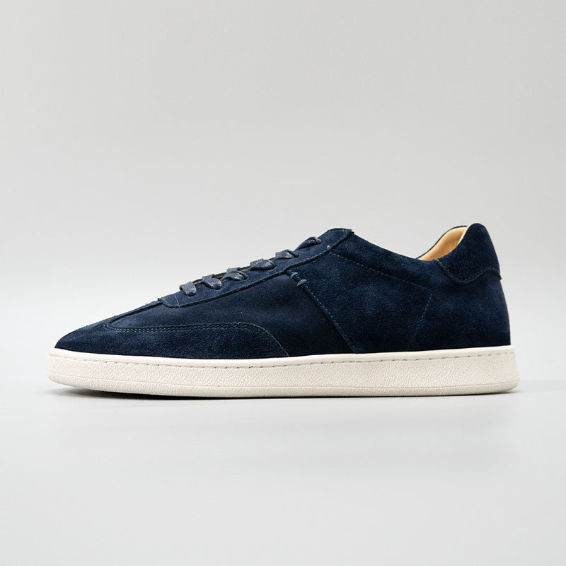 Zhenxian european station summer retro genuine leather guangzhou handmade pure color casual shoes fashiontrendy men's shoes easiest for match sneakers