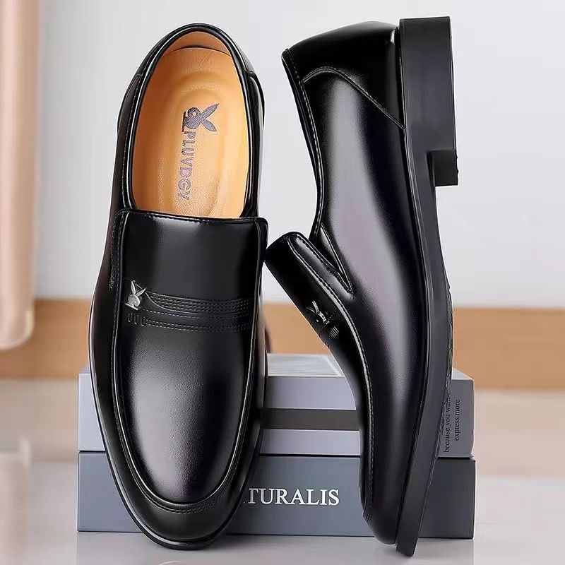 Men's Soft Leather Casual Shoes - One-Pedal Design 2