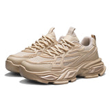 Men's shoes 2026 spring new fashion chunky sole dad shoes men's breathable lightweight running sports casual trendy shoes