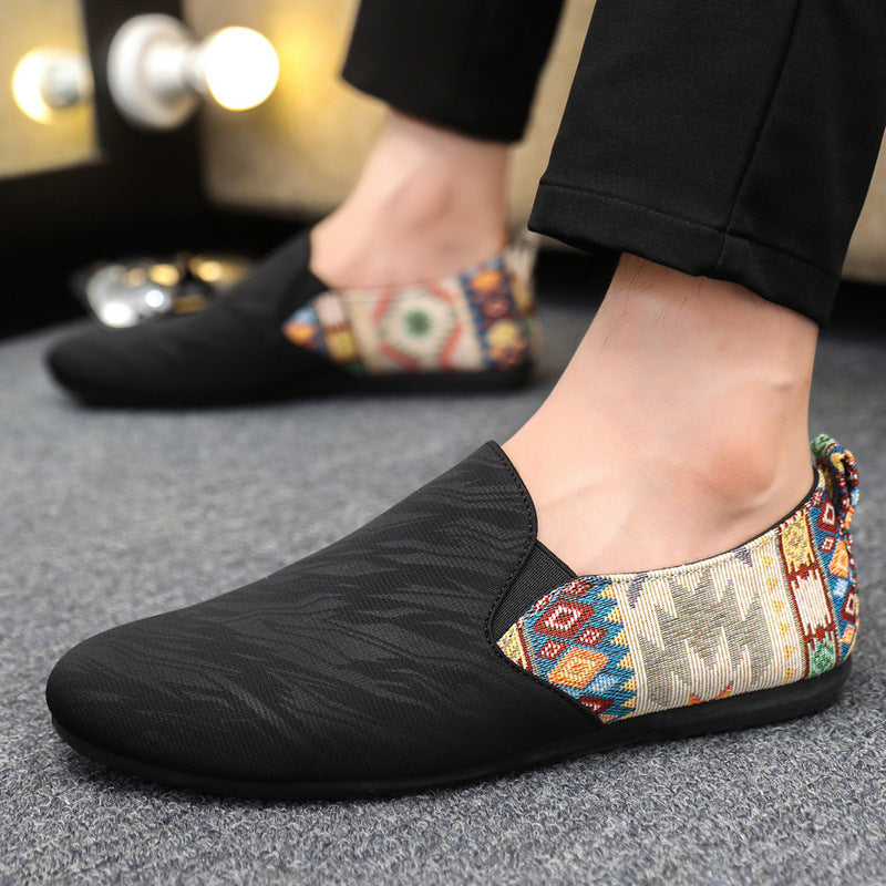 Spring/summer casual sneakers, trendy loafers, men's slip-ons, moccasins, one-step shoes, men's foot