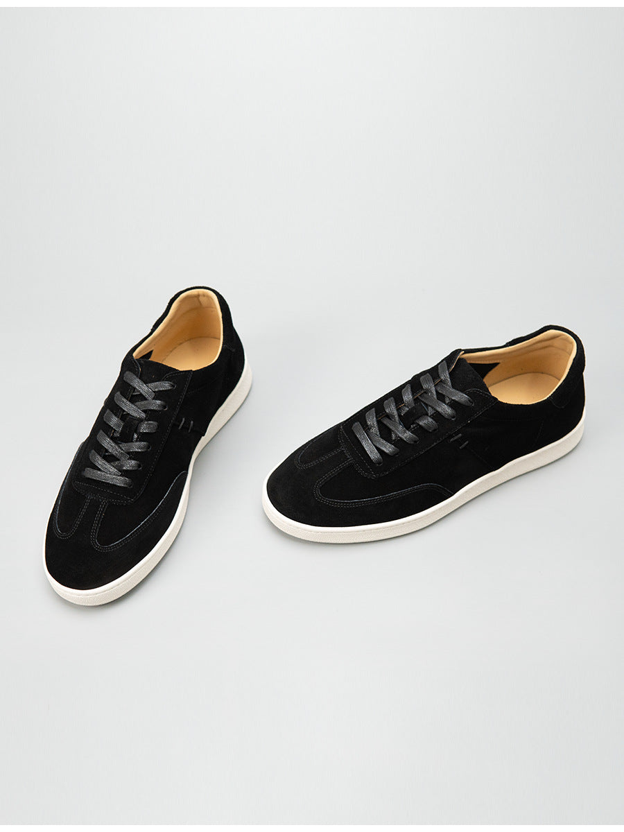 Zhenxian european station summer retro genuine leather guangzhou handmade pure color casual shoes fashiontrendy men's shoes easiest for match sneakers