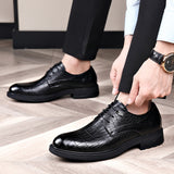 Men's business casual dress shoes - versatile leather oxfords, lace-up trendy footwear, stylish brit