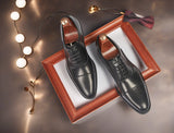 Cross-border 2026 spring/autumn three-panel leather dress shoes for men - anti-slip, business formal