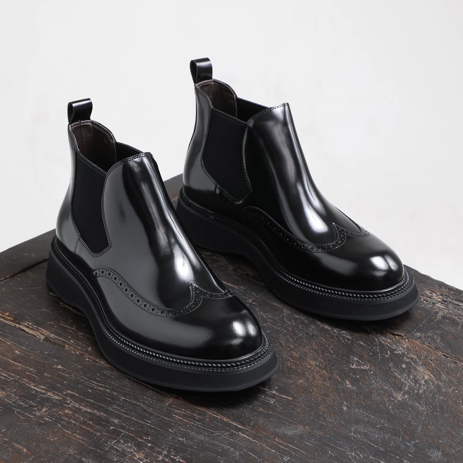 Men's Genuine Leather Martin Boots, Handmade, Business