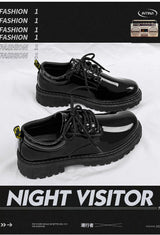 Glossy leather shoes for men, formal business british derby shoes, autum big toe casualtrendy shoes,