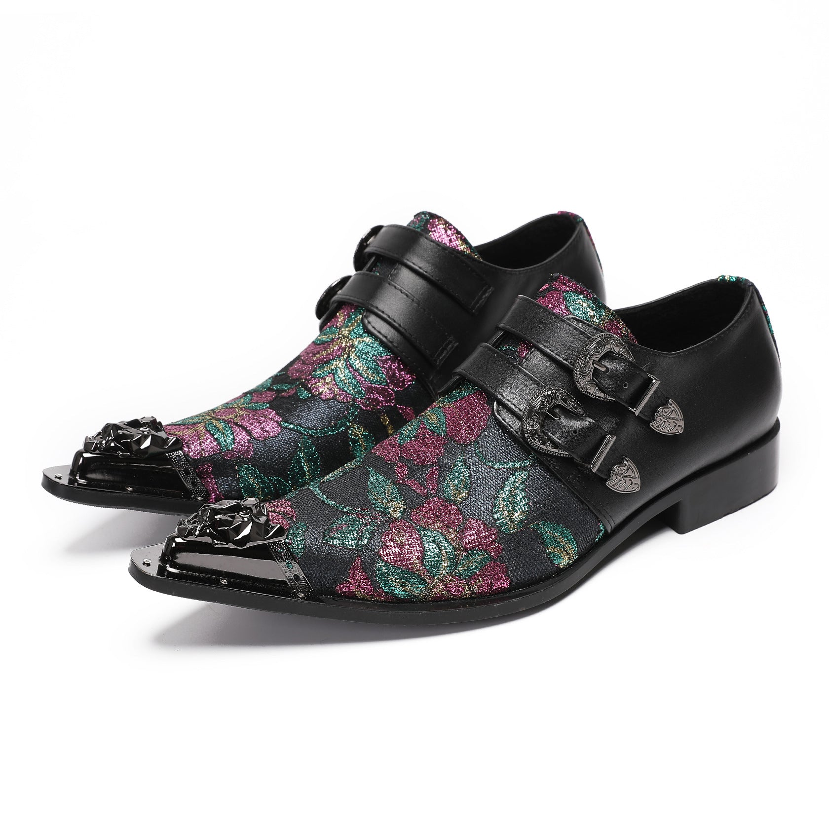 Foreign Trade 2024 Autumn Men's Business Leather Shoes Dress Wedding Groom Leather Large Size Groom Derby Shoes
