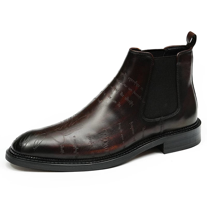 Men's Genuine Leather Martin Boots, British Style