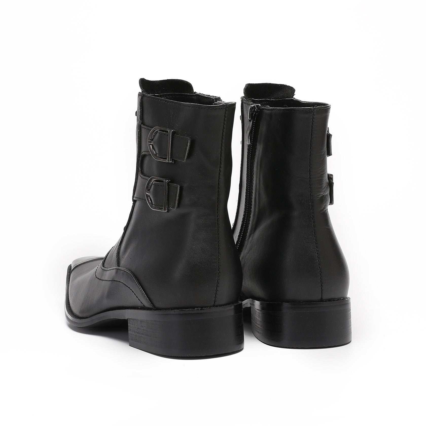 Men's Leather Chelsea Boots – Pointed Toe, Business