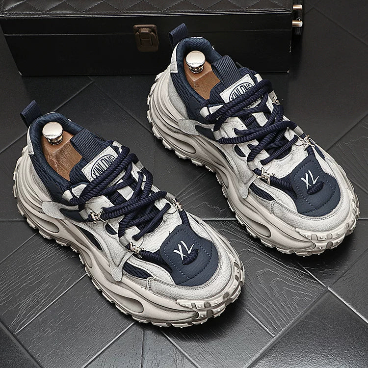 Men's 2026 New Breathable Lace-Up Low-Top Athletic Casual Dad Shoes