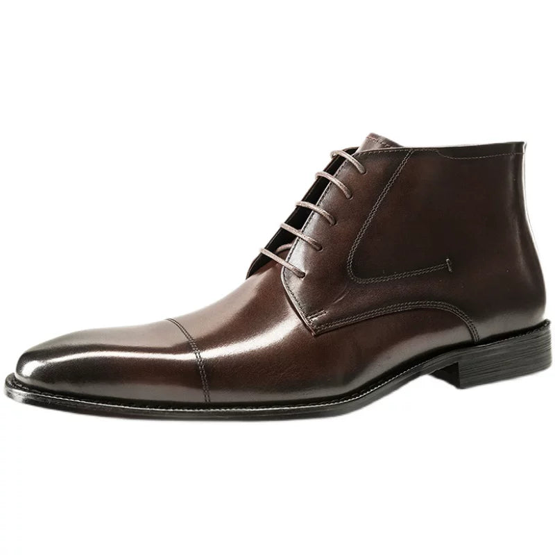 Men's Genuine Leather Martin Boots, British Style, Business