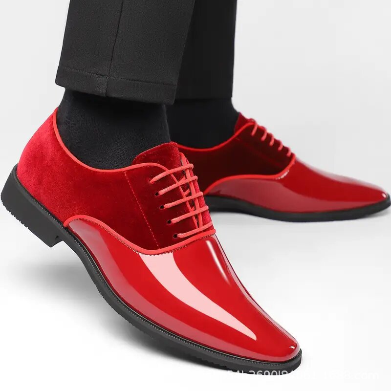 Men's formal business leather shoes - lightweight, trendy casual shoes - british style, versatile pa