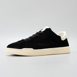 Moxu new arrival shoes black sports casual style sense of design suede cowhide menbest selling genuine leather low-top sneakers