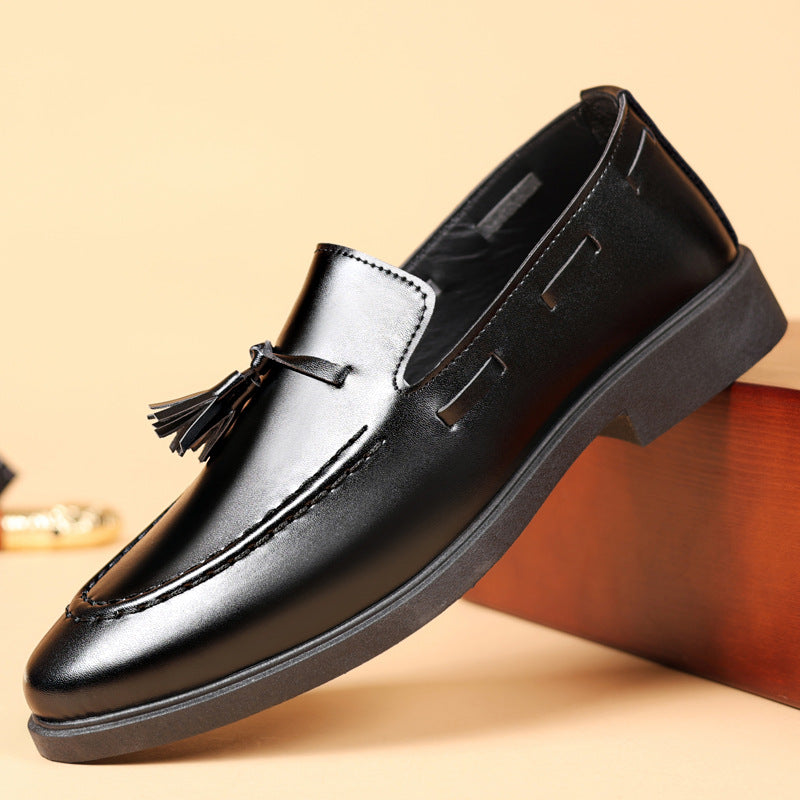 Men's Fringed Loafers - Versatile Leather Design 2