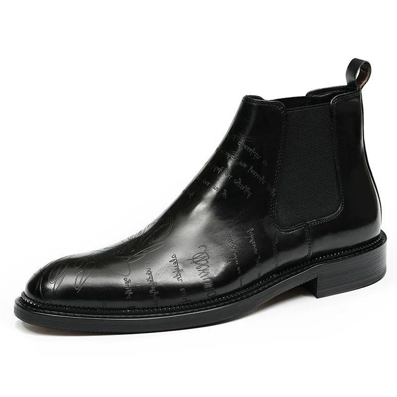 Men's Genuine Leather Martin Boots, British Style