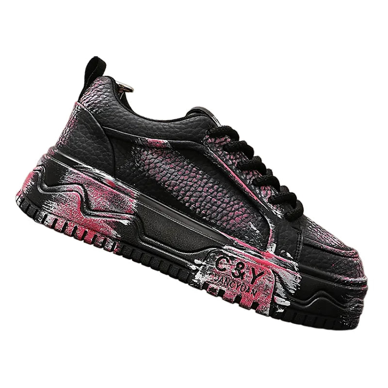 Men's Height-Increasing Platform Low-Top Skate Shoes 2026 New