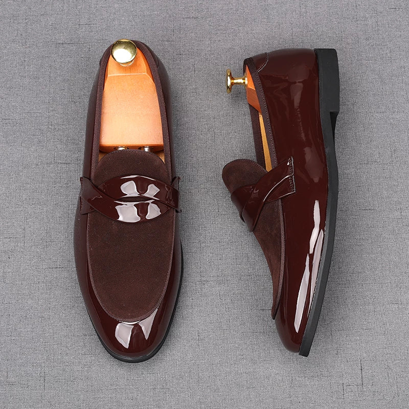 Men's Brown Loafers, Breathable, Slip-On