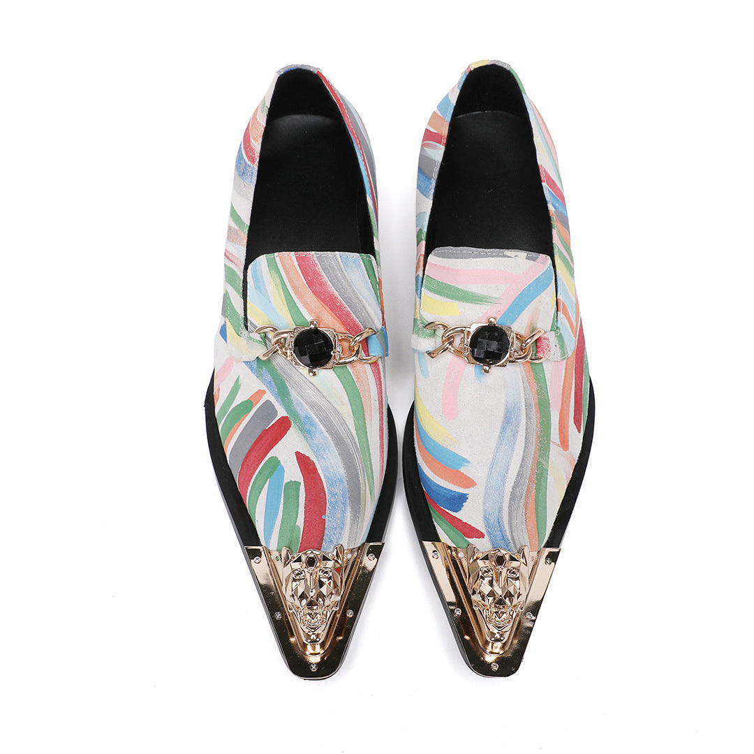 Men's Leather Shoes – Platform, Retro
