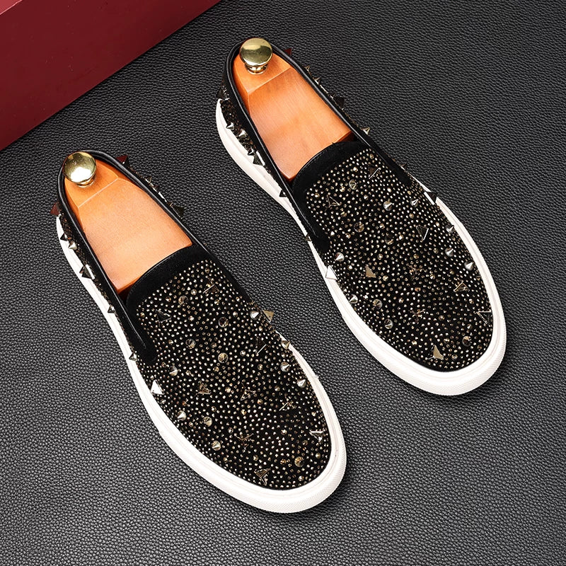 Men's Loafers, Slip-On, Studded
