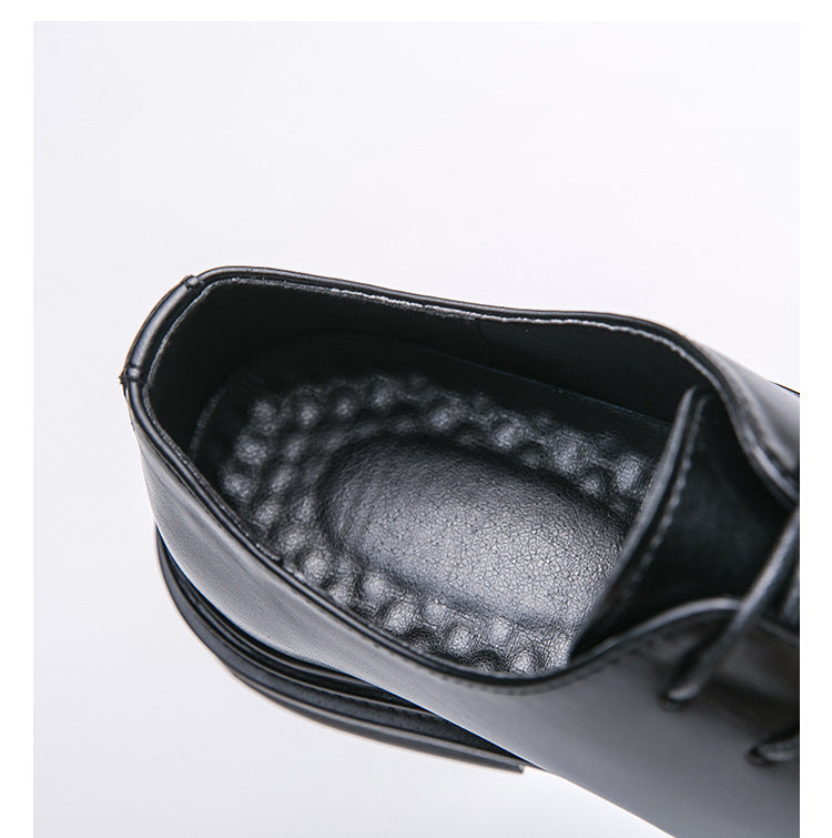 Cross-border 2026 autumn new casual leather shoes fashionable men's business shoes korean style tren