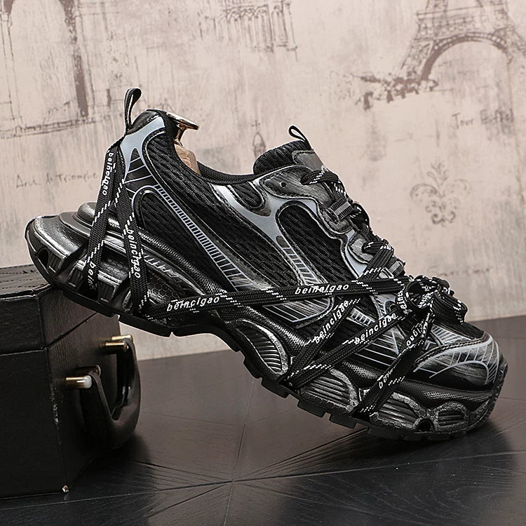 Men's Breathable Low-Top Athletic Casual Versatile Trendy Dad Shoes